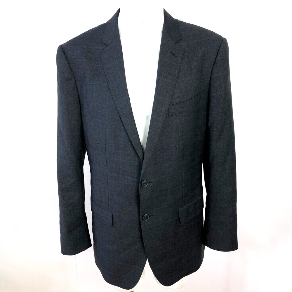 Banana Republic Trabaldo Togna 42 R 100% Wool Blazer Sport Coat Jacket Gray